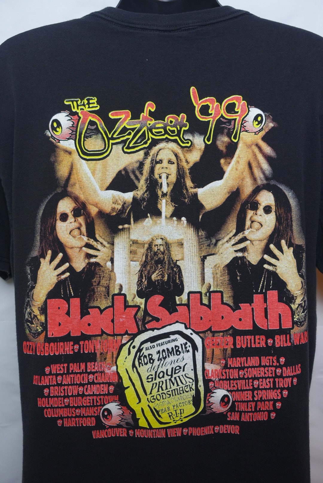 1999 Ozzy Osbourne Black Sabbath Ozz Fest - Vintage T Shirt