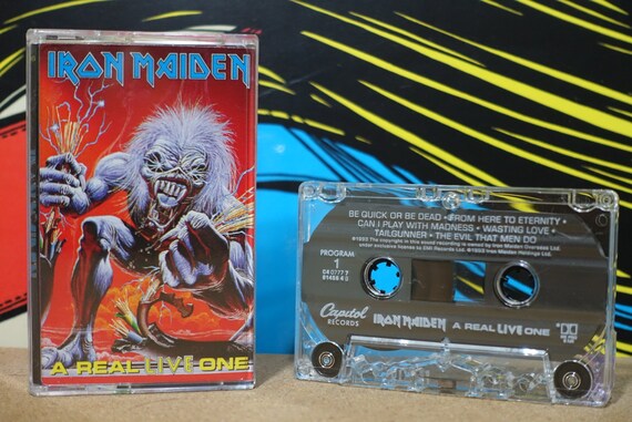 A Real Live One by Iron Maiden Vintage Cassette Tape