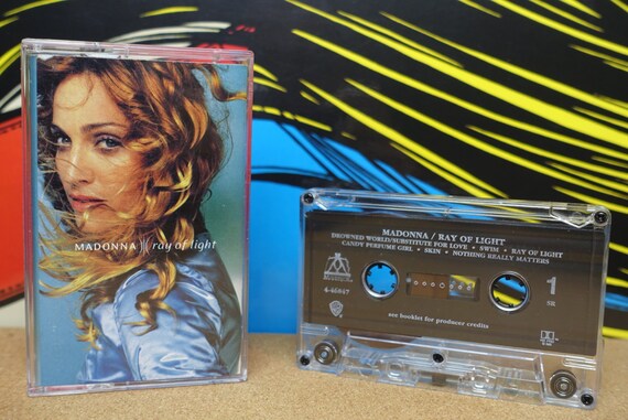Madonna, Vintage Cassette, Ray Of Light, Madge, 1998 Maverick Records, 90s Music, Music Gift, Analog Music, Music Lover Gift