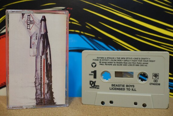 Licensed To Ill by Beastie Boys Vintage Cassette Tape