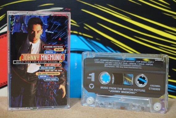 Johnny Mnemonic (Music From The Motion Picture) by Various Artists Vintage Cassette Tape