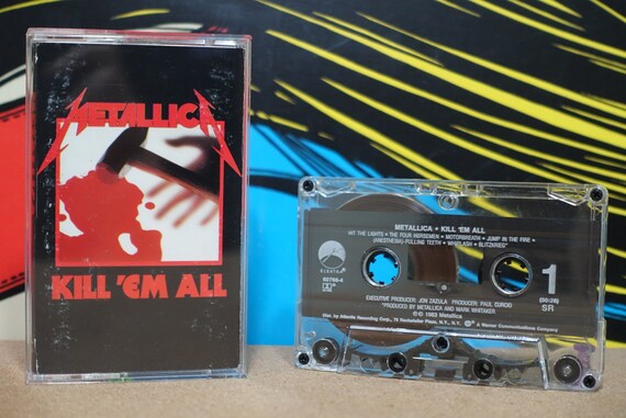 Kill 'Em All by Metallica Vintage Cassette Tape