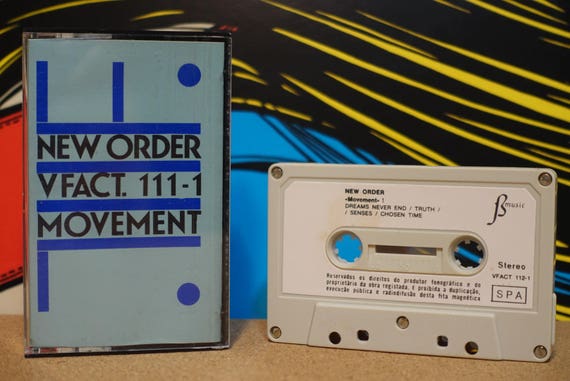 Movement (RARE Portugal Pressing) by New Order Vintage Cassette Tape