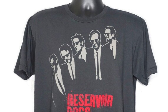 1992 Reservoir Dogs - Quentin Tarantino - Dog Eat Dog Productions - American Heist Cult Crime Drama Film Movie Promo Vintage T-Shirt