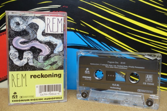R.E.M. Cassette Tape, Reckoning, 1984 I.R.S. Records, Vintage, Analog Music, i love 80s, Music Gift, Music Lover Gift
