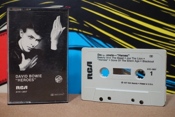 Heroes by David Bowie Vintage Cassette Tape