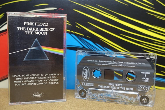 Pink Floyd Cassette, The Dark Side Of The Moon Cassette Tape, 1973 Capitol Records Vintage Analog, Music Lover Gift