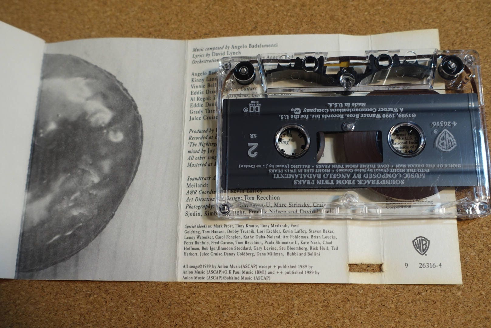 Soundtrack From Twin Peaks by Angelo Badalamenti Vintage Cassette Tape