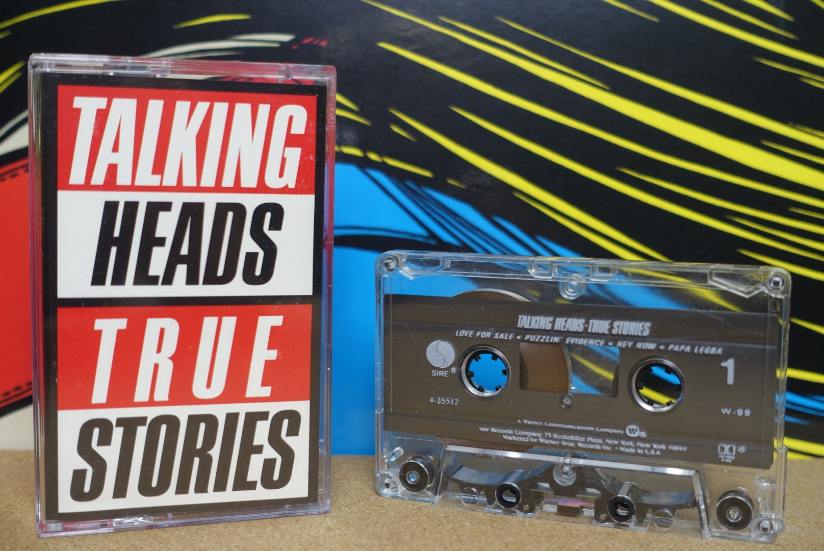 Talking Heads True Stories Cassette Tape 1986 Sire Records