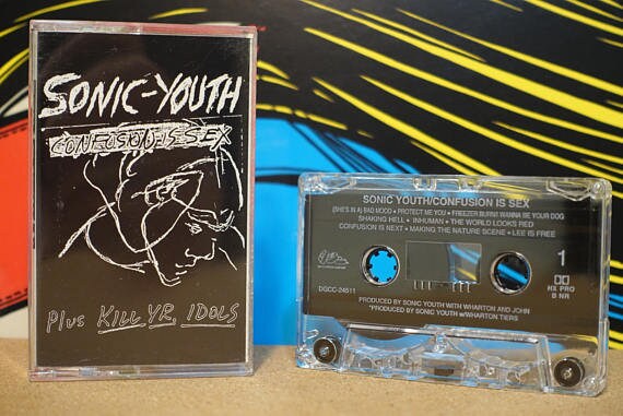 Sonic Youth - Confusion Is Sex (Plus Kill Yr. Idols) Cassette Tape - 1995 DGC Records - Vintage Analog Music