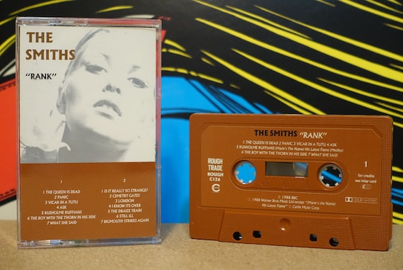 Rank (RARE UK Pressing) by The Smiths Vintage Cassette Tape