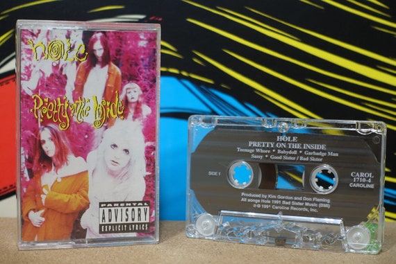 Hole - Pretty On The Inside Cassette Tape - 1991 Caroline Records Vintage Analog Music