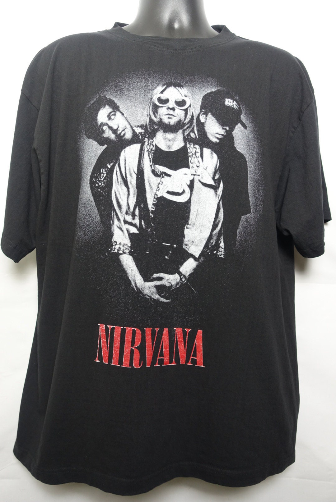 90s Nirvana Vintage T Shirt Bootleg Kurt Cobain Grunge