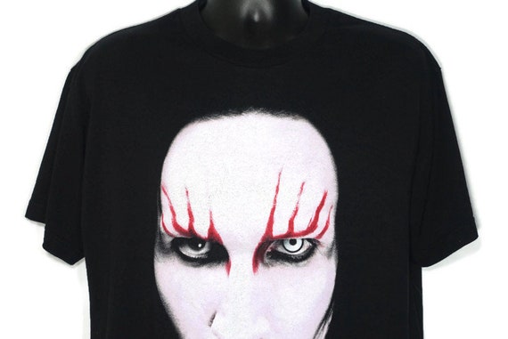 2000 Marilyn Manson Vintage T Shirt - Holy Wood In the Shadow of the Valley of Death Era - 2 Sided Original 90s Concert Band T-Shirt