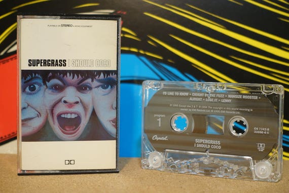 Supergrass - I Should Coco Cassette Tape - 1995 Capitol Records - Vintage Analog Music