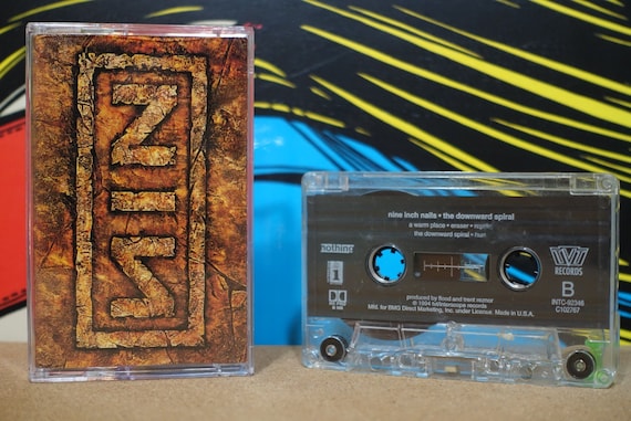 NIN Nine Inch Nails - The Downward Spiral Cassette Tape - 1994 Interscope Records - Vintage Analog Music