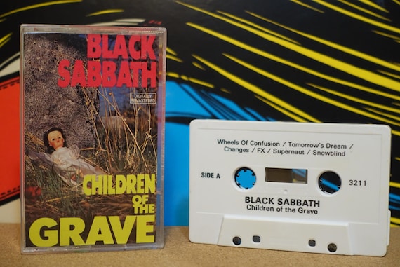 Children Of The Grave by Black Sabbath Vintage Cassette Tape