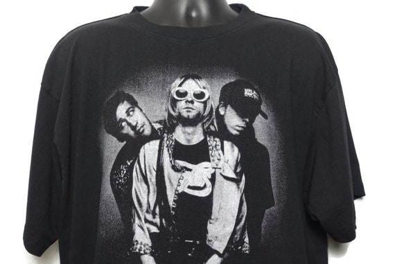 90s Nirvana Vintage T Shirt Bootleg Kurt Cobain Grunge Alternative Nevermind Concert Band T-Shirt