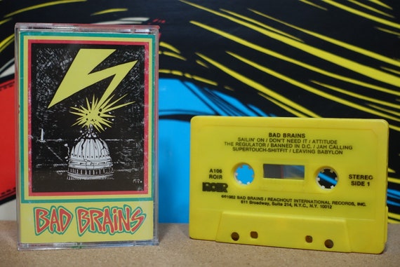 Bad Brains (Rare Yellow Tape) by Bad Brains Vintage Cassette Tape