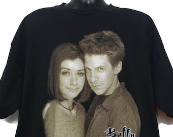 1999 Buffy the Vampire Slayer Vintage T Shirt, Willow, Oz, i love the 90s, Horror Tee, TV Show Tee, on 2XL Delta Pro Weight Tag