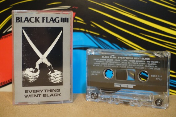 Everything Went Black by Black Flag Vintage Cassette Tape