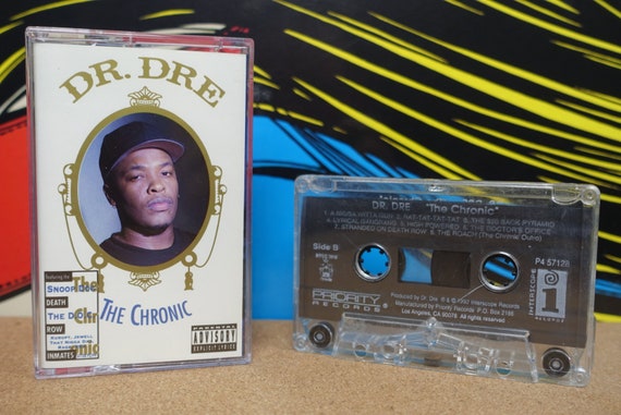 Dr. Dre - The Chronic Cassette Tape - 1992 Priority Interscope Records Vintage Analog Music