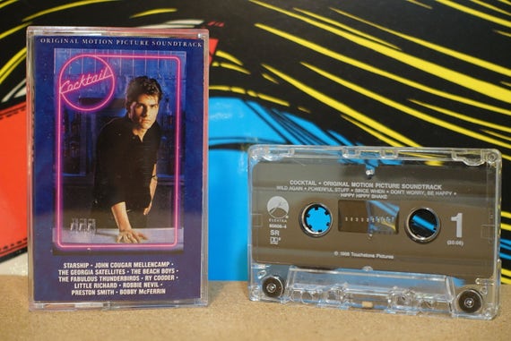 Cocktail (Original Motion Picture Soundtrack) by Various Artists Vintage Cassette Tape