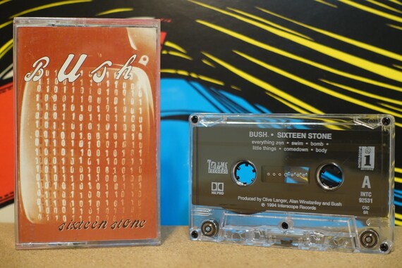 Sixteen Stone by Bush Vintage Cassette Tape