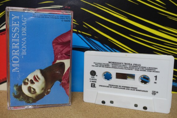 Morrissey Bona Drag Cassette Tape - 1990 Sire Records Vintage Analog Music