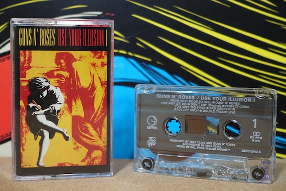 Use Your Illusion I by Guns N' Roses Vintage Cassette Tape