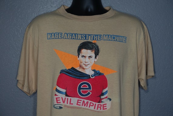 1996 RARE Rage Against The Machine - Evil Empire - Double Sided Fear is Your Only God - Crimebusters Concert Vintage T-Shirt