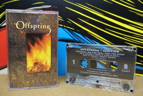 Offspring Cassette Tape, Ignition Tape, 90s Punk Tape, 1992 Epitaph Records, Vintage Analog, Punk Music, Music Lover Gift