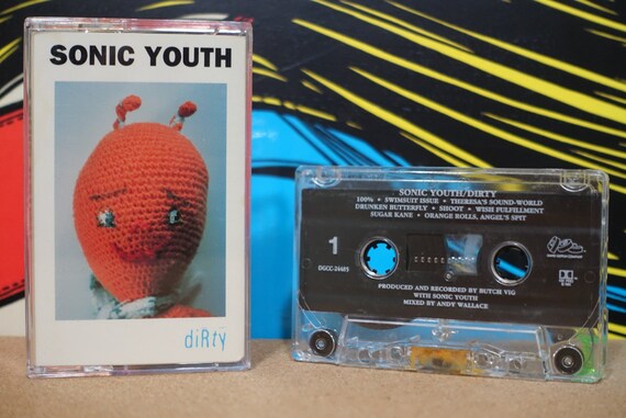 Sonic Youth - Dirty Cassette Tape - 1983 DGC Records - Vintage Analog Music