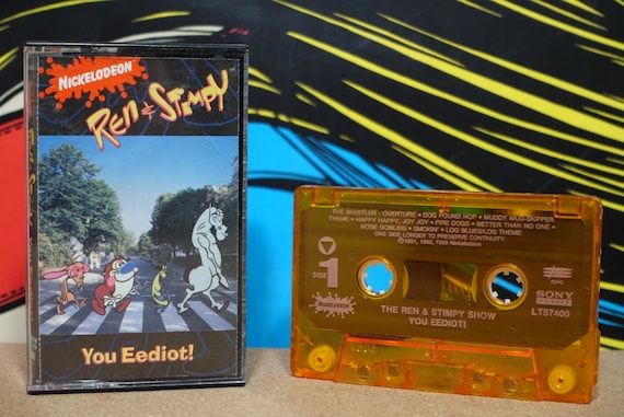You Eediot! The Ren & Stimpy Show Vintage Cassette Tape