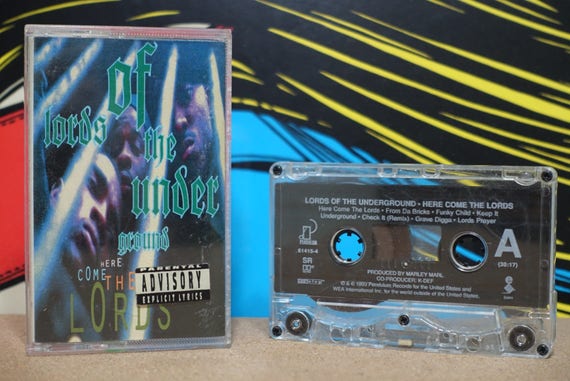 Lords Of The Underground - Here Come The Lords Cassette Tape - 199 Pendulum Records Vintage Analog Music