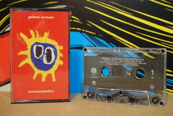 Screamadelica by Primal Scream Vintage Cassette Tape