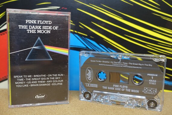 Pink Floyd Cassette, The Dark Side Of The Moon Cassette Tape, 1988 Capitol Records Vintage Analog, Music Lover Gift