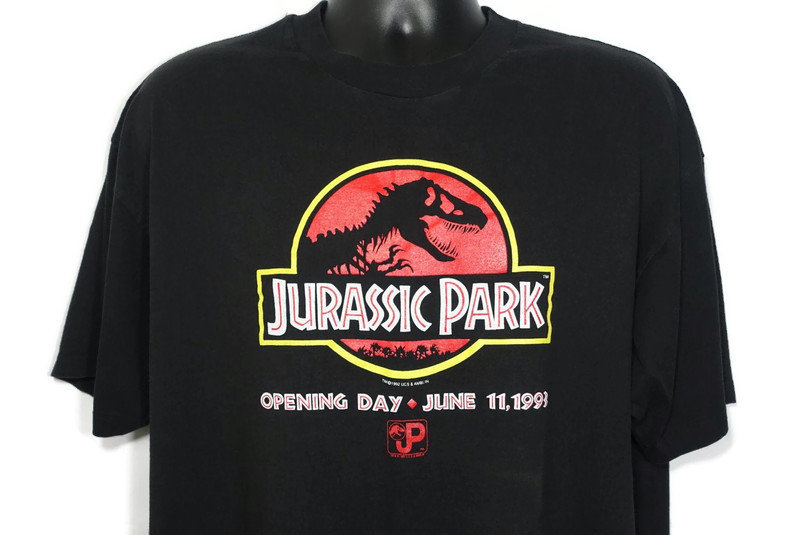 1993 Jurassic Park Vintage T Shirt Opening Day June 11 Original