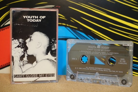 Can't Close My Eyes by Youth Of Today Vintage Cassette Tape