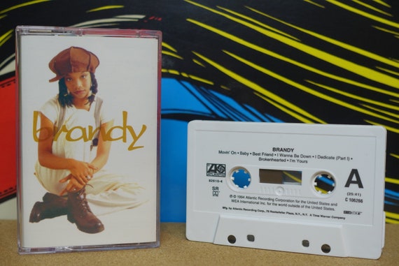 Brandy Cassette Tape, Hip Hop Cassette, 90s Cassette Tapes, 1994 Atlantic Records, Music Lover, Music Lover Gift, Vintage Analog Music