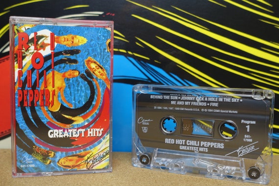 Red Hot Chili Peppers Cassette Tape, Greatest Hits, Punk Tape, Funk Music, 90s Music Lover Gift, 1994 CEMA, FLEA, Vintage Analog Music