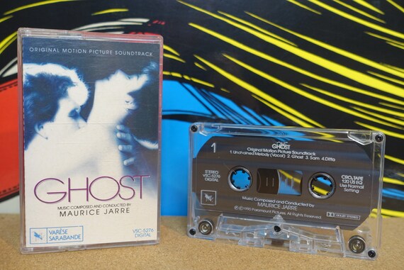 GHOST Soundtrack Cassette Tape, Maurice Jarre, Patrick Swayze, Demi Moore, Tape, Vintage 1990, Arista Records, Music Lover Gift