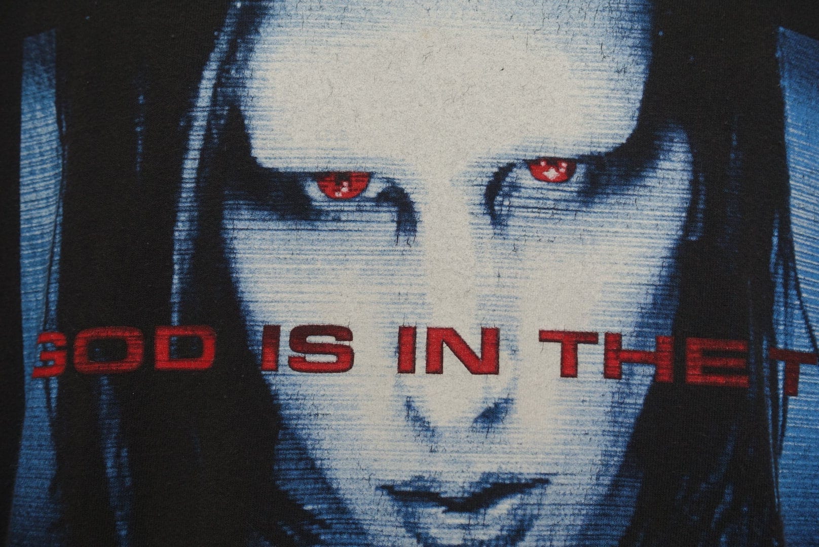 1998 Marilyn Manson Vintage T Shirt, God Is In The TV, Rock 1998 Marilyn Manson Vintage T Shirt, God Is In The TV, Rock