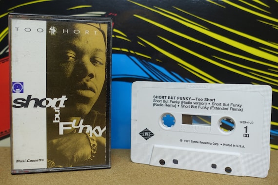 Too Short Cassette Tape, Short But Funky, Maxi-Single, 1991 Jive Records Vintage Analog Hip Hop Rap, Music Lover Gift