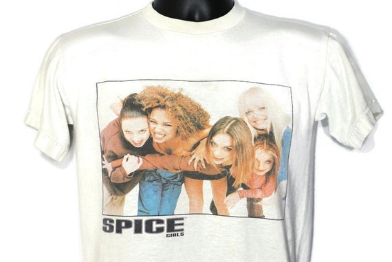 90s Spice Girls Vintage Shirt - Sporty, Scary, Posh, Ginger, Baby - Official Spice Gear Original 90s Concert Band T-Shirt