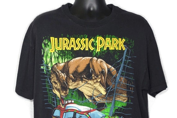 1993 RARE XL Jurassic Park - Jeep T. Rex Vintage T-Shirt