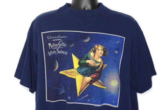 1995 Smashing Pumpkins Vintage Shirt - John Craig Design Mellon Collie & Infinite Sadness Tour - 2 Sided Original 90s Concert Band T-Shirt