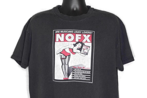 1998 RARE NOFX - "Are Musicians Bad Lovers" Double-Sided "NOFX Saved My Sex Life" Vintage Concert T-Shirt