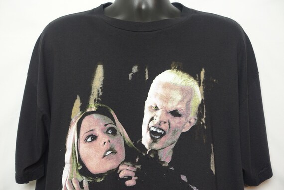 1998 Buffy the Vampire Slayer Vintage T Shirt, Spike Vampire Tee, Horror Shirts, Bite Me, Horror Tees, Goth Gifts, 90s Cult TV Show Tee