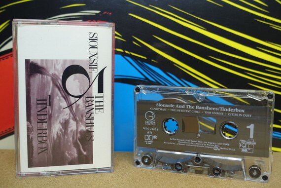 Siouxsie & The Banshees Cassette Tape, Siouxsie Sioux, Tinderbox, 80s, Goth Tape, Music Lover Gift, 1986 Geffen Records, Vintage Music